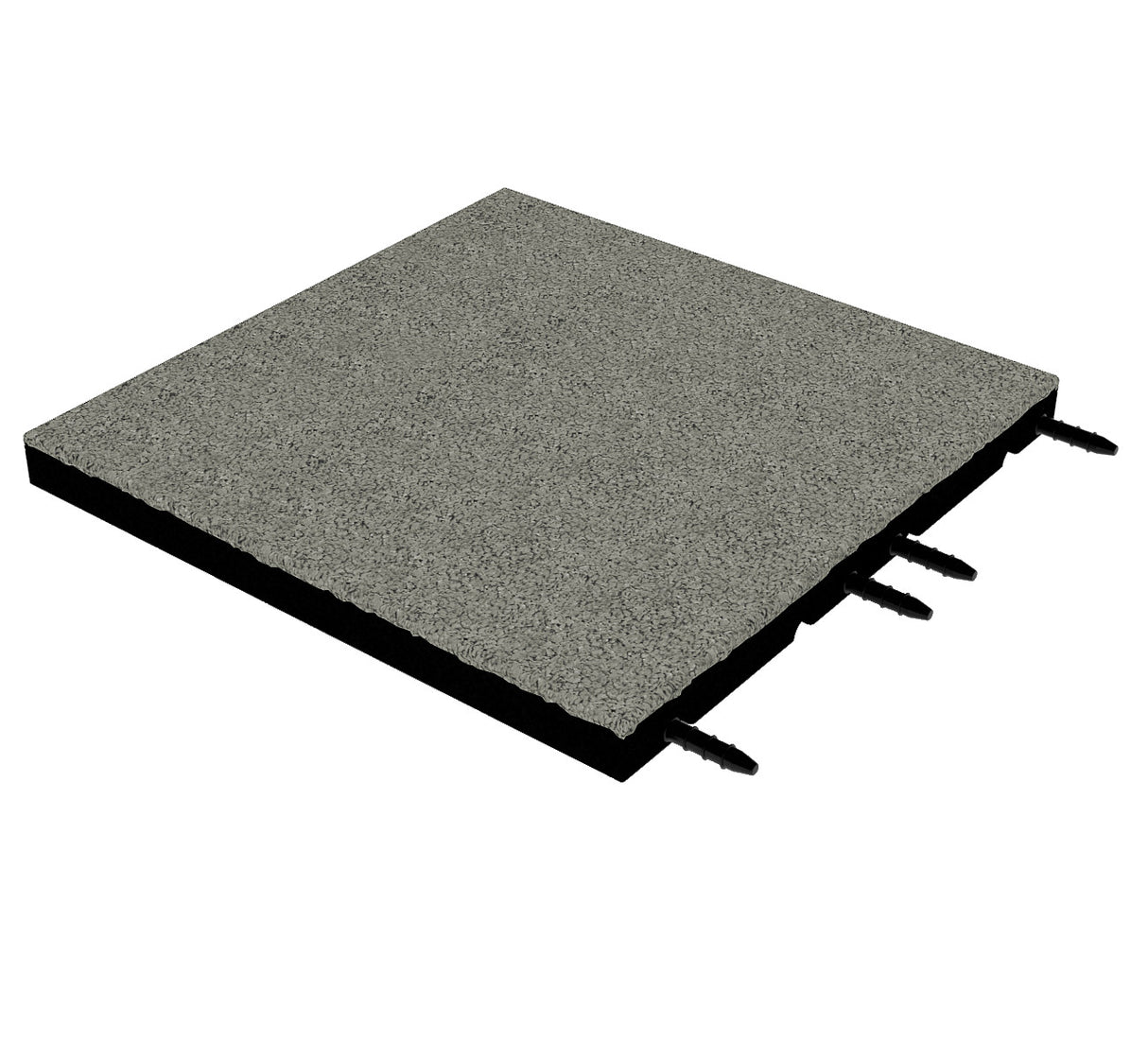 Fallschutzmatte 45 mm – 500 × 500 mm (4 Stück) – geprüfte Sicherheit bis 1,5 m Fallhöhe - Fallschutzmatte (Fliese)