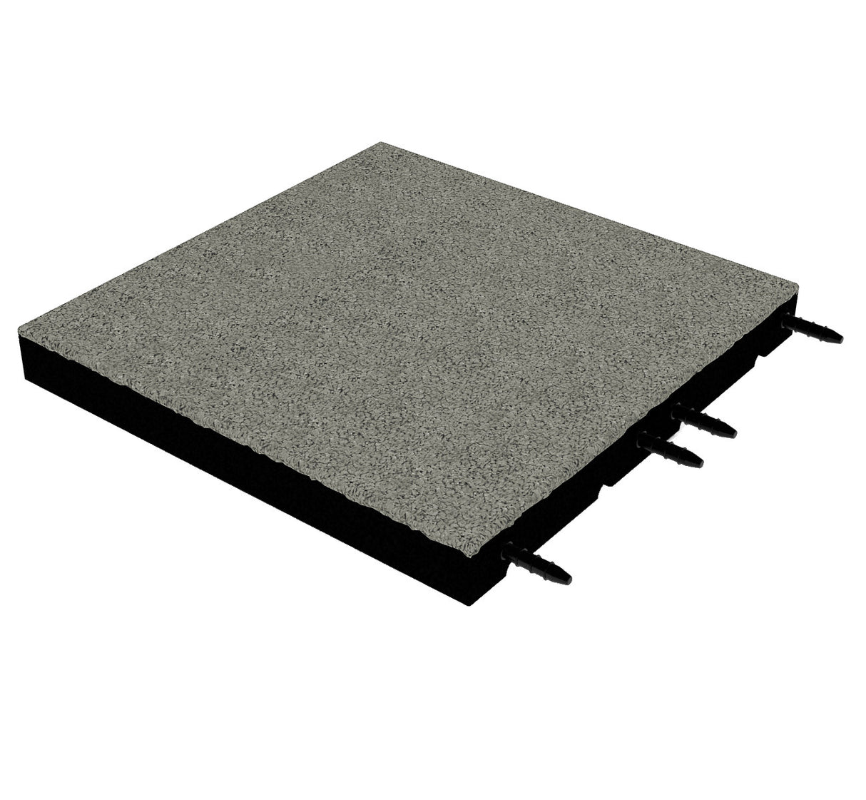 Fallschutzmatte 55 mm – 500 × 500 mm (4 Stück) – geprüfte Sicherheit bis 1,8 m Fallhöhe - Fallschutzmatte (Fliese)