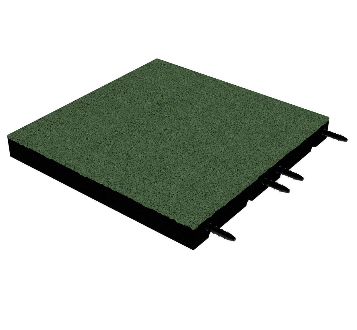 Fallschutzmatte 55 mm – 500 × 500 mm (4 Stück) – geprüfte Sicherheit bis 1,8 m Fallhöhe - Fallschutzmatte (Fliese)