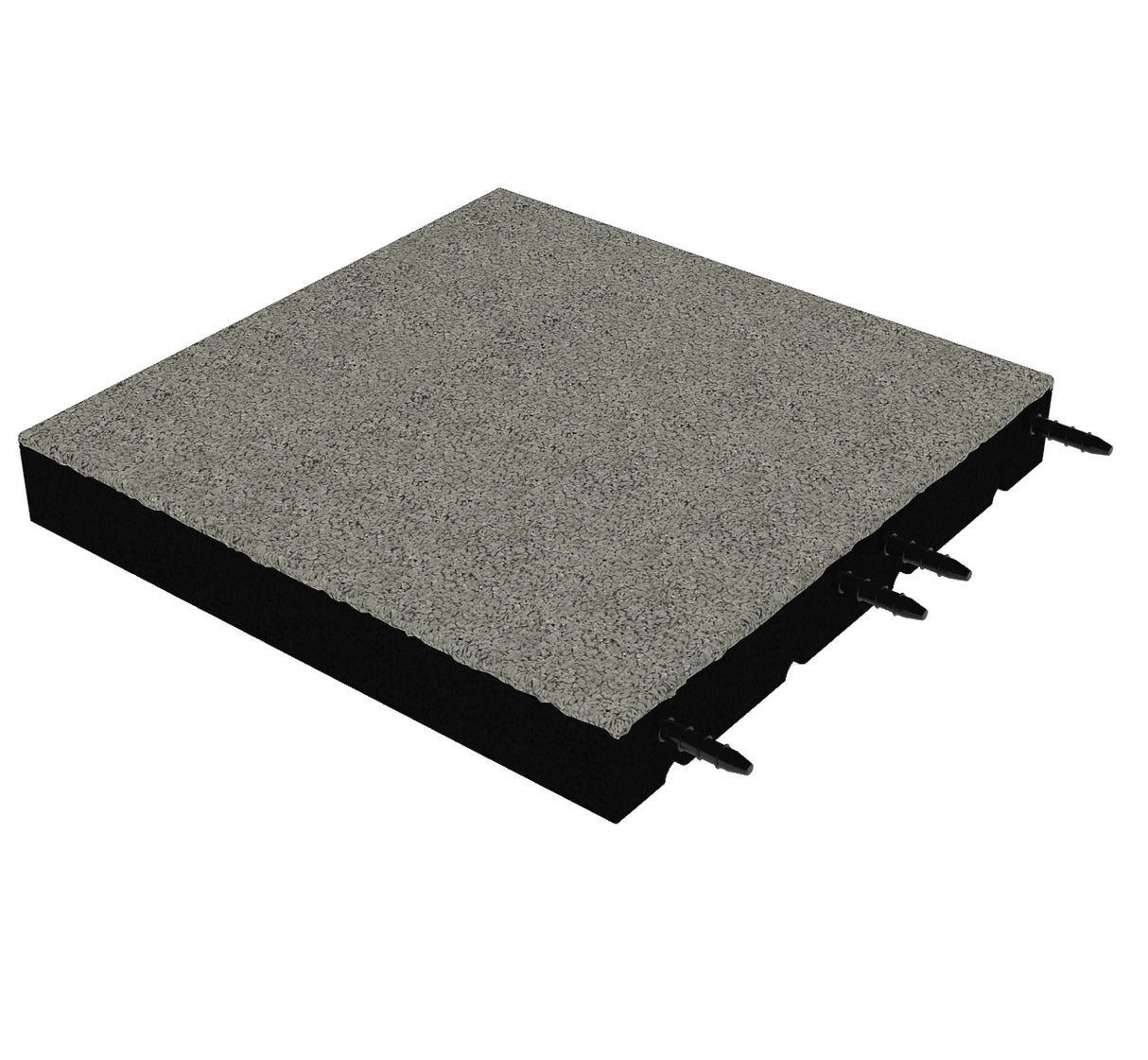 Fallschutzmatte 75 mm – 500 × 500 mm (4 Stück) – geprüfte Sicherheit bis 2,3 m Fallhöhe - Fallschutzmatte (Fliese)
