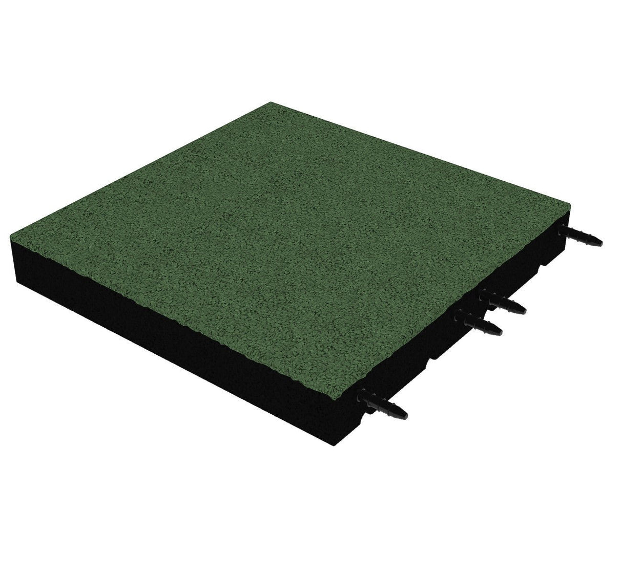 Fallschutzmatte 75 mm – 500 × 500 mm (4 Stück) – geprüfte Sicherheit bis 2,3 m Fallhöhe - Fallschutzmatte (Fliese)