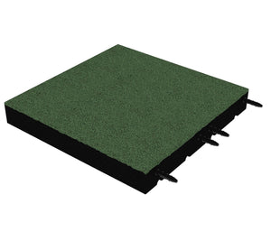 Fallschutzmatte 75 mm – 500 × 500 mm (4 Stück) – geprüfte Sicherheit bis 2,3 m Fallhöhe - Fallschutzmatte (Fliese)