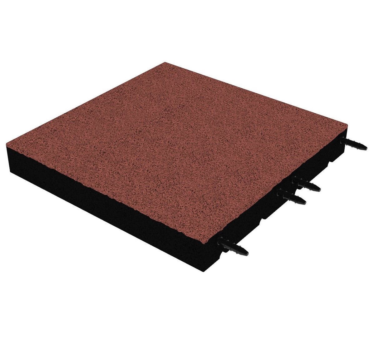 Fallschutzmatte 75 mm – 500 × 500 mm (4 Stück) – geprüfte Sicherheit bis 2,3 m Fallhöhe - Fallschutzmatte (Fliese)