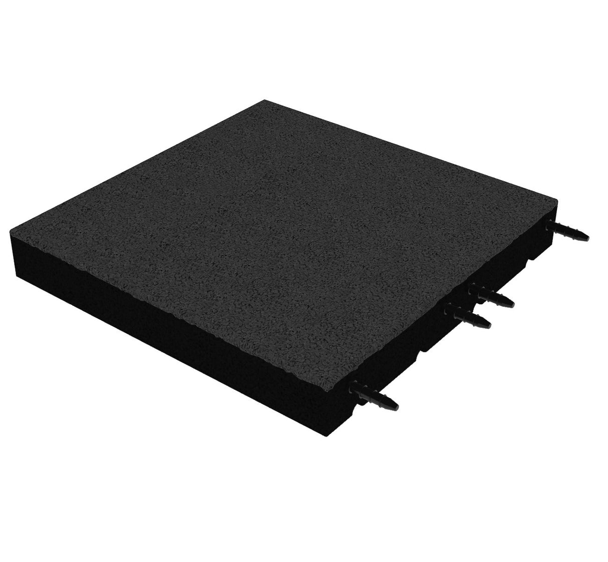 Fallschutzmatte 75 mm – 500 × 500 mm (4 Stück) – geprüfte Sicherheit bis 2,3 m Fallhöhe - Fallschutzmatte (Fliese)