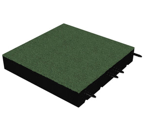 Fallschutzmatte 90 mm – 500 × 500 mm (4 Stück) – geprüfte Sicherheit bis 2,6 m Fallhöhe - Fallschutzmatte (Fliese)