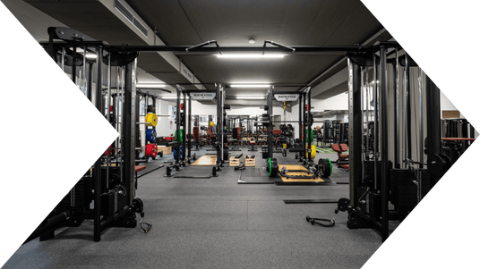Fitnessboden in Fitnessstudio
