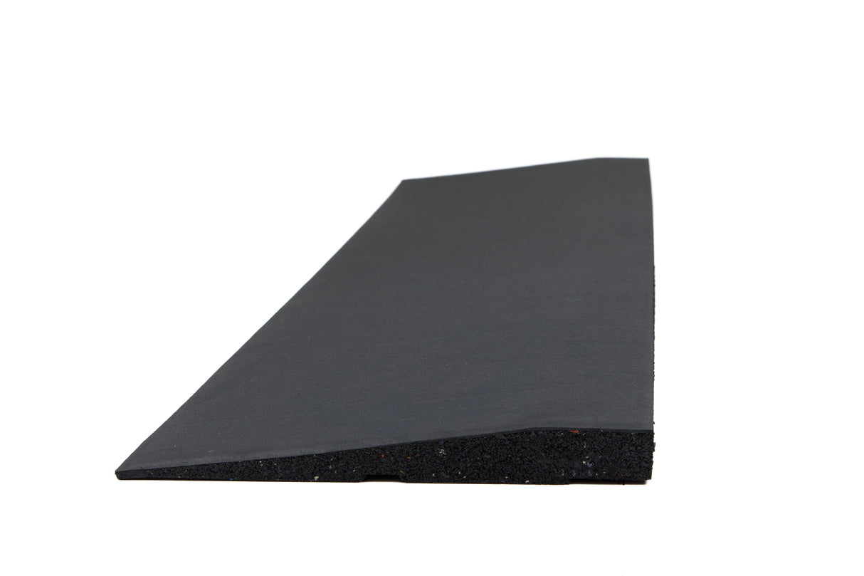Randelement abgeschrägt für Bodenschutzmatte Connect 30 mm - Deep Black - Randelement