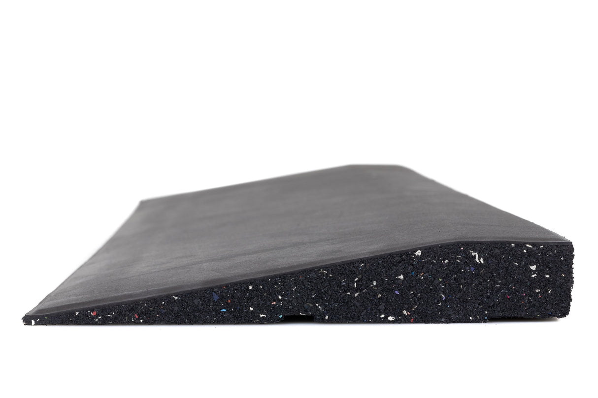 Randelement abgeschrägt für Bodenschutzmatte Connect 40 mm - Deep Black - Randelement