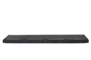 Randelement abgeschrägt für Bodenschutzmatte Connect 40 mm - Deep Black - Randelement