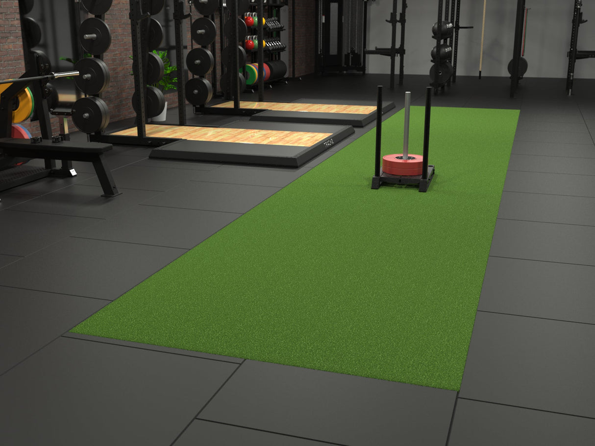 Sport Kunstrasen - BASIC Track - 10 x 2 m - verschiedene Farben | ELVAFLOOR® - Sport Kunstrasen BASIC